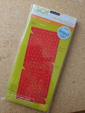 AccuQuilt GO! Half Square Triangle 3" Die #55009 NEW Factory Sealed Quilt Die
